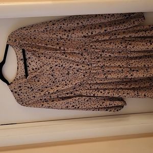 Floral boho long sleeve dress